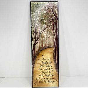 SOLD - Wall Hanging Art Print Forest Inspirational